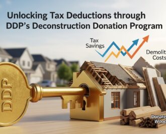 Unlocking tax deductions with DDP’s Deconstruction Donation Program for sustainable building material donations